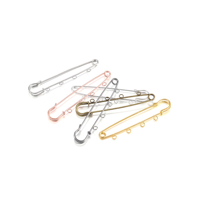 Xinyi DIY handmade jewelry accessories, various metal circle large brooches, clothing safety buckle pins, special-shaped pins