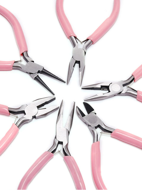 DIY jewelry accessories jewelry making wire cutters, visces, bent nose pliers, oblique cutter pliers, 5-inch mini pliers