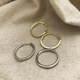 Plain hoop earrings for women, light luxury, high-end, temperament, versatile and atmospheric ear hoops, 2025 new hot style earrings, hoop earrings