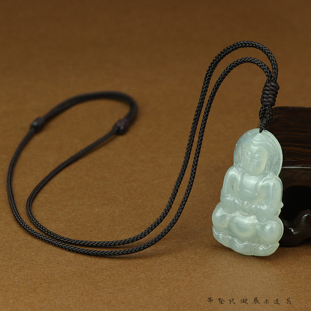 Dixiang new product plain thread hand-woven diamond knot necklace rope adjustable rope jade pendant Guanyin peace buckle pendant rope