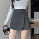 Fake pocket suit short skirt for women in summer high waist straight skirt pants versatile slim and anti-exposure hip-packing A-line skirt