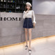 2025 Spring and Autumn New Korean version of high waist pocket skirt versatile slim front zipper short skirt hip-pack group A-line skirt