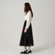 The same style in the shopping mall, Mosakha vintage dots mesh heavy industry multi-layer mesh splicing long skirt for women