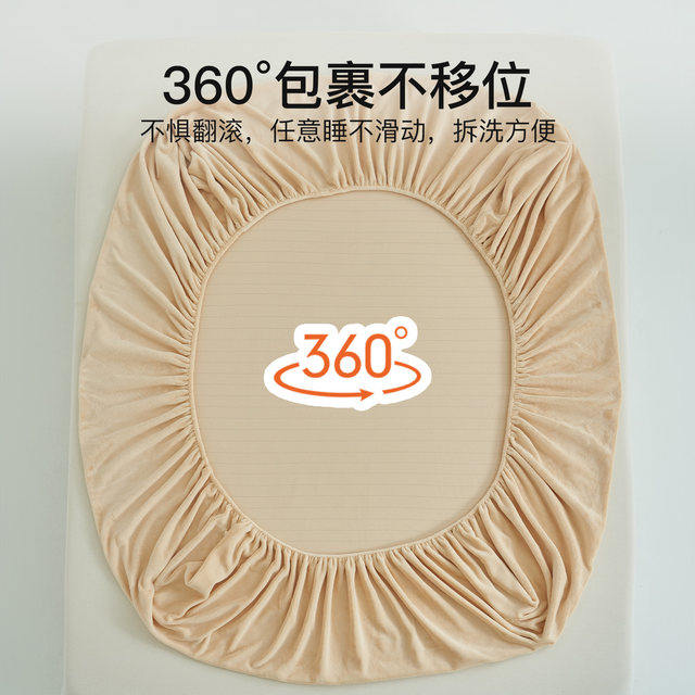 Jialiya 2025 new coral velvet fitted sheet single winter bed cover milk velvet flannel mattress protector