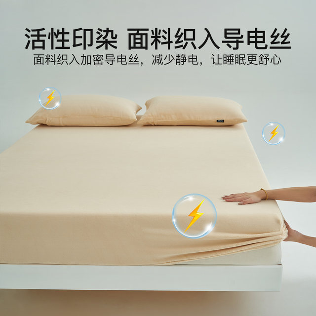 Jialiya 2025 new coral velvet fitted sheet single winter bed cover milk velvet flannel mattress protector