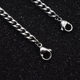 Two-end buckle chain titanium steel waterproof two-end lobster buckle chain clothes chain necklace chain diy handmade chain