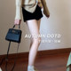 Black suit, shorts, hot pants for women in spring and autumn, high waist, slim and sexy girls wearing tight skinny and anti-exposure leggings