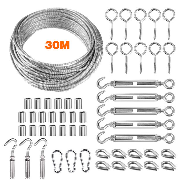 Flag rope outdoor flagpole flag-raising stainless steel 304 wire rope ...