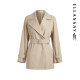 
Gliss Outlet Autumn New Belt Design Classic Short Trench Coat Women EWW343F00900