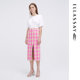 
Glissole summer new cotton red pink slit pencil skirt for women EWW342Q02300