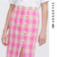 
Glissole summer new cotton red pink slit pencil skirt for women EWW342Q02300