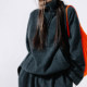 hug 2025 autumn and winter new velvet semi-zipper loose sweatshirt set