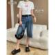 
Sinan Niche Design Sense American Fun Red Haircard Printed Round Neck Slim Short Sleeve T-shirt SN7377