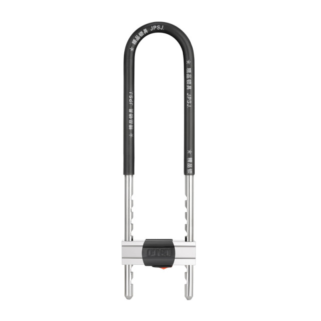 Glass door lock U-shaped lock store shop double-open glass sliding door long lock home outdoor plug lock shop U-shaped lock