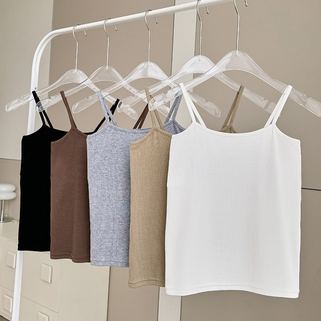 Cat man small suspender vest for women with inner wear 2025 new spring and summer outer wear outer cover, beautiful back sleeveless base top