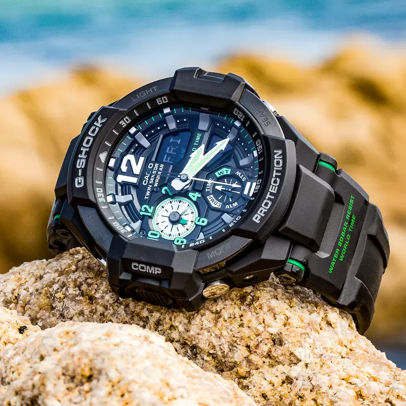 カシオ G-SHOCK GA-1100-1A3JF 20気圧防水 ブラック