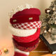 New Year red small fragrant style headband high skull wide brimmed sponge face wash high-end headband sweet autumn and winter hair accessories