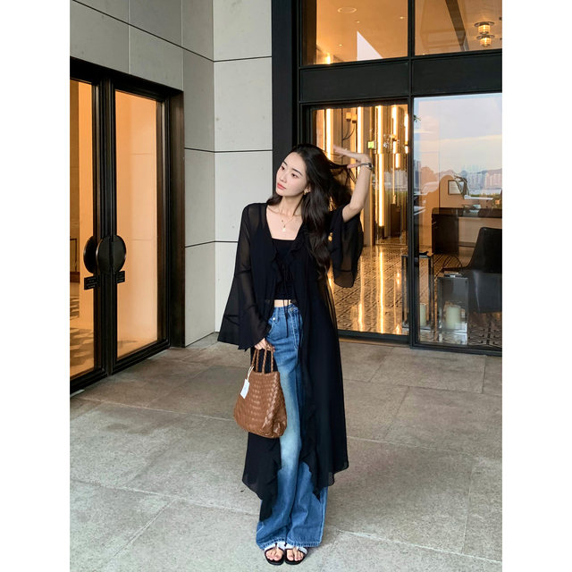 Pusumede black square collar suspender vest for women new style inner versatile slim fit short knitted top
