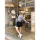 pusumede sweet age-reducing lace spliced ​​skirt for women's cake skirt design niche A-line puffy short skirt