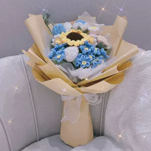 毛线编织太阳花束 新人首单立减十元 22年7月 淘宝海外