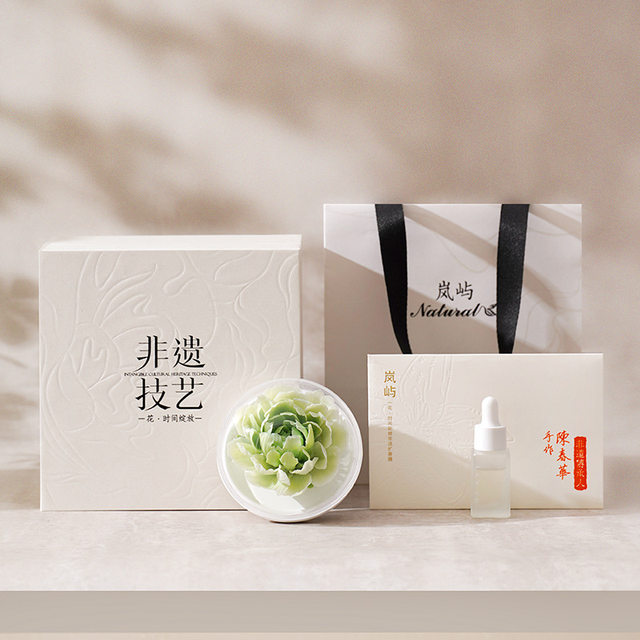 Dehua ceramics and flower ornaments home accessories handmade flower pinch peony flower diffuser aromatherapy mother lover gift