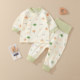 Baby pure cotton underwear set spring and autumn underwear home clothes toddler base baby autumn clothes and autumn pants pajamas snap crotch