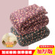 Mom in winter flower pants, puffy, thickened and warm middle elderly pants, girl grandma, high waist loose old lady
