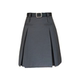 
Gray pleated suit skirt for women in summer style versatile textured skirt fat mm small person A-line short skirt