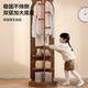 Little bear rotating full-body mirror floor-standing mirror household bedroom fitting mirror hanging coat rack integrated movable dressing mirror