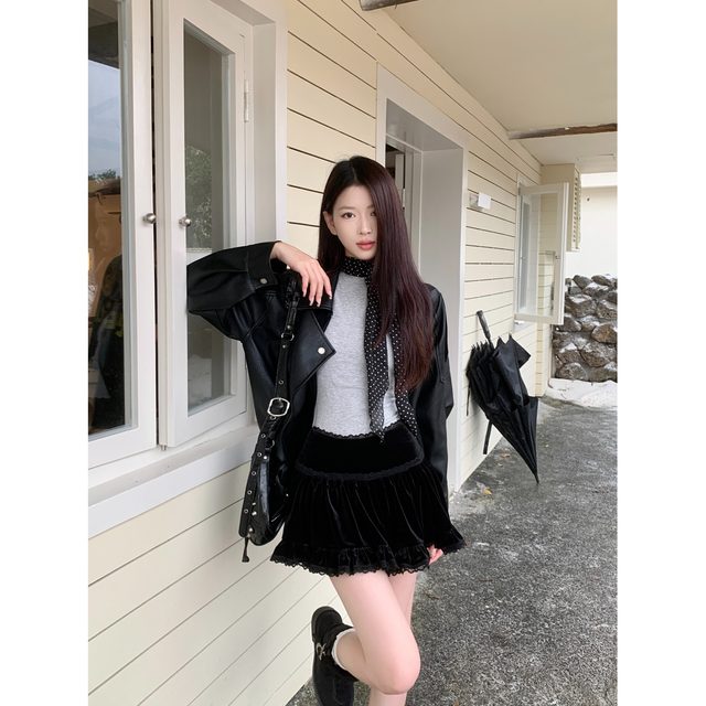 Ballet Sweet Cake Puffle Skirt 2024 Box Skin Spring Spring Autumn New Spicy Girl High -waisted Lace Lace

