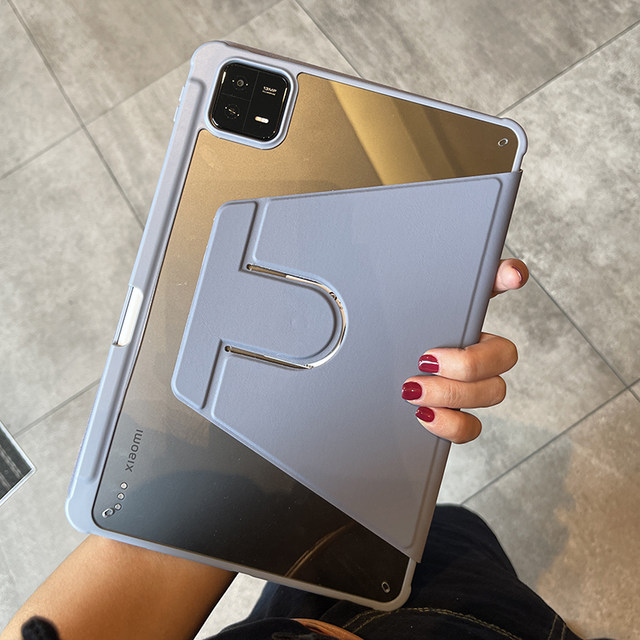 720 rotation suitable for Xiaomi 8 tablet pad7 protective cover acrylic 6spro transparent red rice Redmipadpro12.1 air bag anti-fall 11 books 5-pack edge with pen slot sleep shell accessories