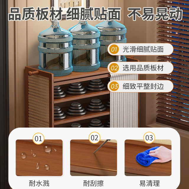 Shoe rack multi-layer home entrance door good-looking simple indoor rental room storage wall-mounted corridor dust-proof shoe cabinet