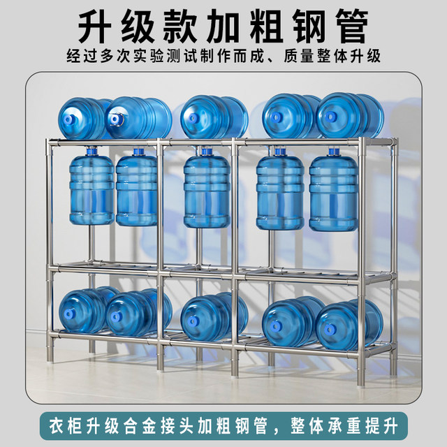 Wardrobe Home Bedroom Simple Assembly Cloth Wardrobe Bold and Thickened Steel Pipe Strong and Durable Rental Storage Cabinet