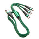 100W one tow three data cable three-in-one super fast charging charging cable car multi-three heads suitable for Apple Huawei type Android iPhone mobile phone universal cable flash charging