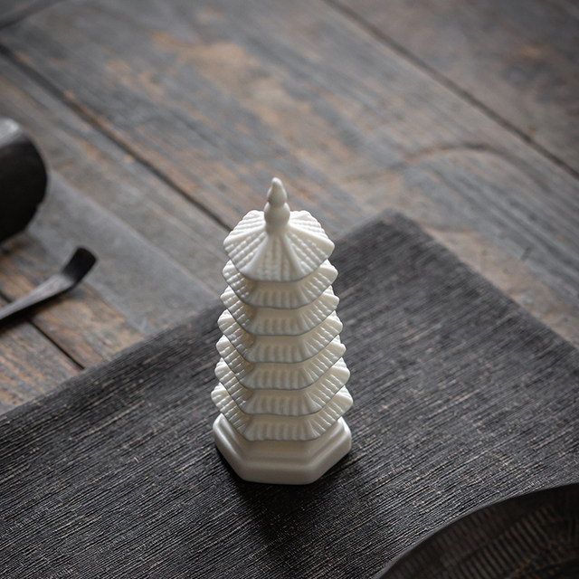 Ceramic handicrafts, small ornaments, home and garden landscaping, retro decoration accessories, matching buildings, Wenchang Tower