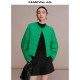 Mandeshi short cotton jacket 2025 winter new product bread jacket cotton jacket solid color thickened top women's short jacket