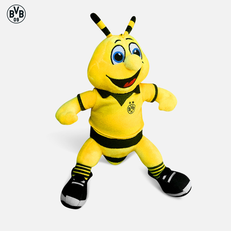Borussia Dortmund Figurine Peluche EMMA Noir-Jaune - Mascotte Officielle BVB