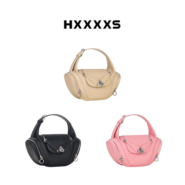 Hxxxxs original design header cowhide ingot bag is very simple and decent handbag