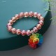 Children's sweet candy color pendant beaded bracelet bracelet girl cute cartoon princess hand ornament girl accessories girl
