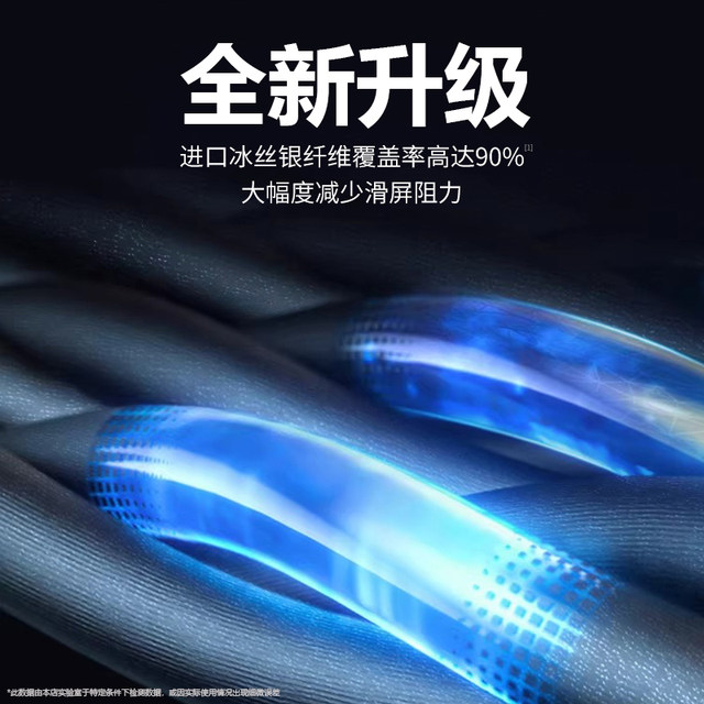 Finger cover e-sports game finger cover eating chicken Peace Elite King of Glory mobile game powder sweat-proof anti-slip gloves ice silk silver cloth ultra-thin mobile phone touch screen black shark finger cover e-sports professional special