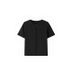 ochirly Oshili imported heavyweight pure cotton short-sleeved T-shirt women's top simple and versatile 2025 spring new product
