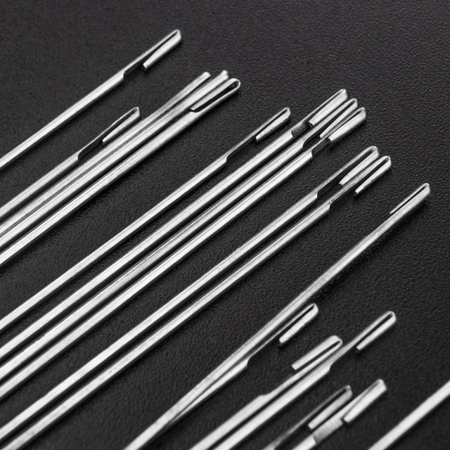 Open needle Hand-made beading needle Bead threading needle Ultra-fine beading needle Bead threading artifact needle Special needle for needle
