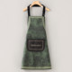 Gardening apron kitchen home fashion canvas work clothes women's catering work special popular 2025 new style cooking