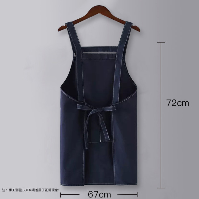Canvas apron kitchen home custom work clothes cooking catering work work gardening 2025 new cute women