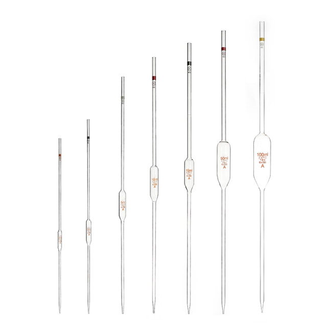 A-grade big belly straw fat belly pipette single-marking pipette 1/5/10/25/50ml