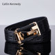 Callin Kennedy men's belt, men's genuine leather automatic buckle belt, pure cowhide brand
