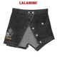 Lalabobo2023 summer new model is old embroidery asymmetric deconstruction denim skirt female L21B-wxzq12