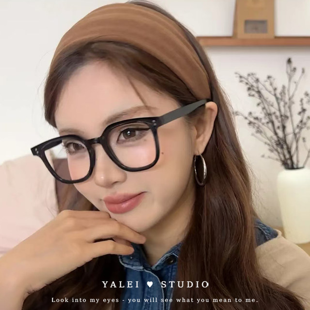 High-ceiling coffee-colored hair with wide edges for women 2025 new daily wear headband pressed hair bundle hairpin headwear