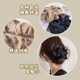 Zhao Lusi oversized satin large intestine hair ring for women 2025 new high-end meatball head rope headband flower headband hair accessories