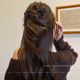Bow hair clip one-line clip for women 2025 new high-end style hair twist clips with large hair volume and headpiece